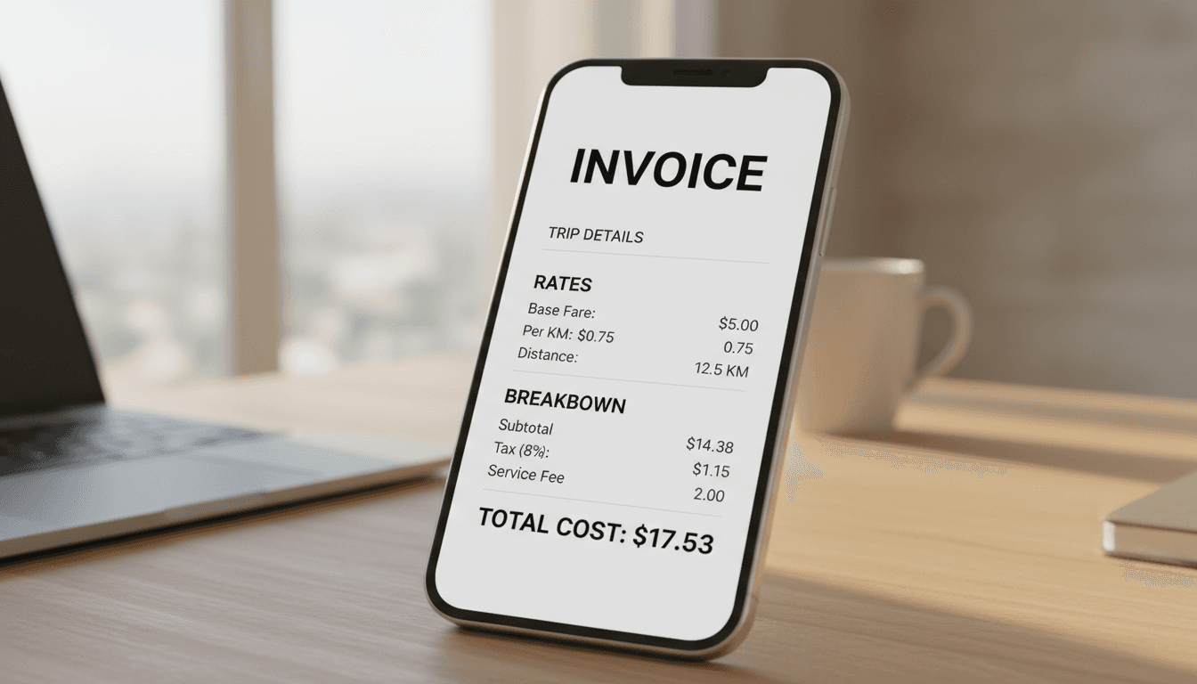 Transparent pricing display